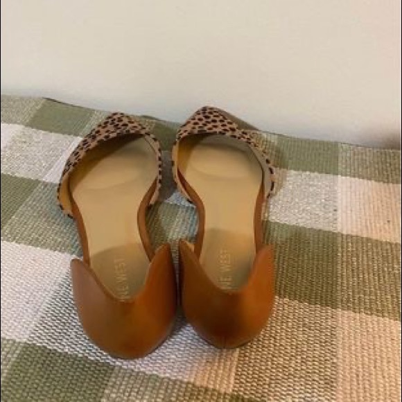 Nine West cheetah print pointed toe flats - Picture 3 of 5